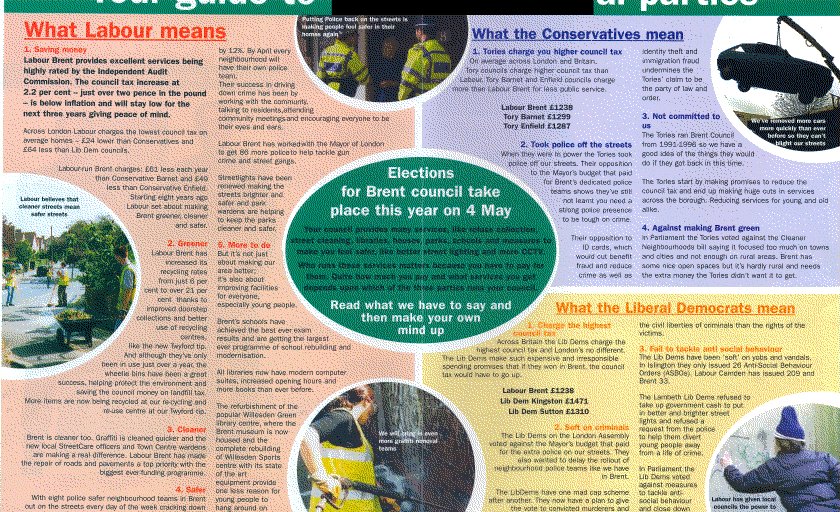 Labour Voting Guide Centre Page