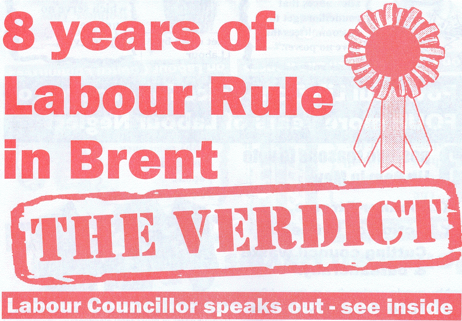 Outer of BELD 'the verdict' flyer