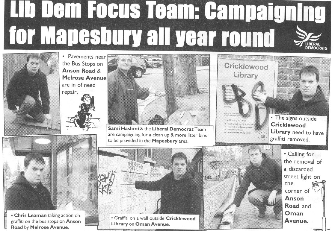 Focus on Mapesbury - cleaning up